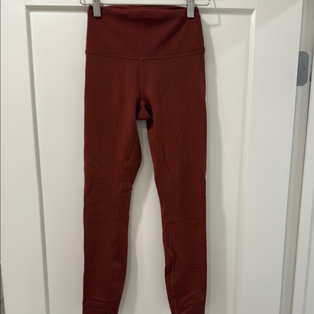 Lululemon High-Waisted Rust Leggings